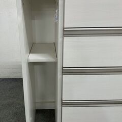 ニトリ/NITORI キッチンカウンター リガーレ 幅180 ソフトクローズ ハイグロスホワイト 食器棚 中古家具 店頭引取歓迎 R8339