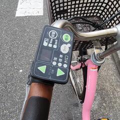 電動自転車 ヤマハ 26インチ 充電器 バッテリー 付き 3変速 ピンク 