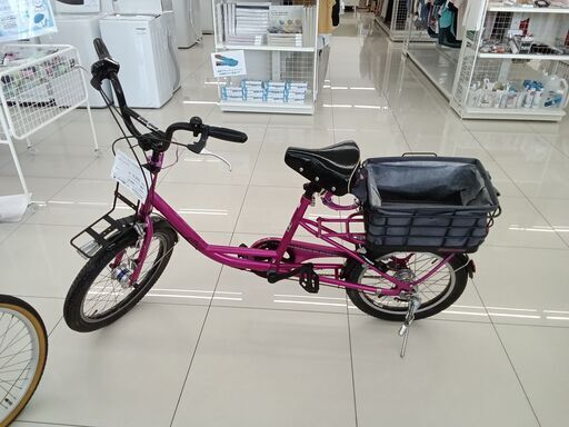 ★ジモティ割あり★ ブリヂストン ワゴン付き自転車 ピンク H100×D30×W160 クリーニング済み HJ3219