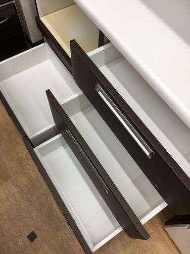 ☆ジモティ割あり☆ ニトリ 食器棚 ホワイト H180×W90×D42 