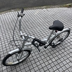折りたたみ自転車】美品❗️20インチ 変速なし 前後タイヤ新品❗️若林