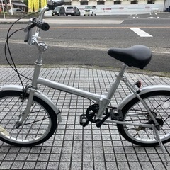 折りたたみ自転車】美品❗️20インチ 変速なし 前後タイヤ新品❗️若林