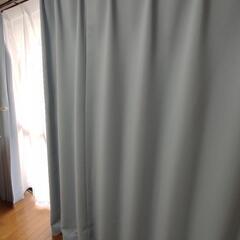 家具 カーテン 150×200cm　ブルー