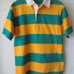Livre claire 緑×黄色 ポロシャツ　半袖　