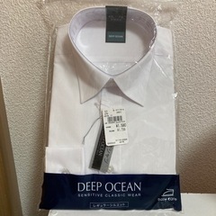 【新品未開封】白の形態安定シャツ