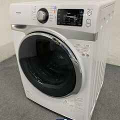 IRIS OHYAMA/アイリスオーヤマ コンパクトドラム式洗濯機 7.5kg HD71-W/S 温水 部屋干しコース 2019年製 中古家電 店頭引取歓迎 R8304