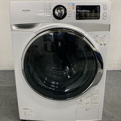 IRIS OHYAMA/アイリスオーヤマ コンパクトドラム式洗濯機 7.5kg HD71-W/S 温水 部屋干しコース 2019年製 中古家電 店頭引取歓迎 R8304