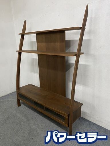 マルヨシ民芸 ウォールナット DEEP 幅135 TVボード オイル塗装 北欧スタイル 中古家具 店頭引取歓迎 R8360