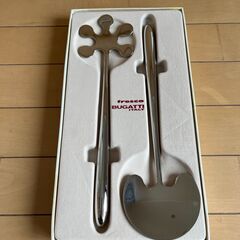 【未使用・イタリア製食器】Bugatti サラダ用カトラリー (...