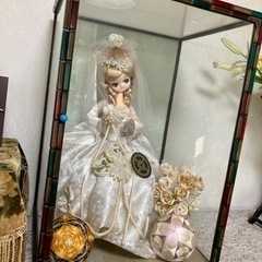 花嫁人形　ガラスケース付き