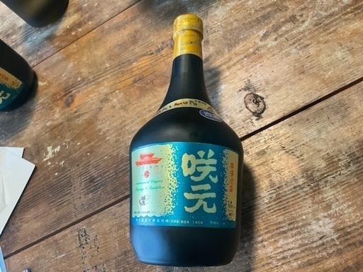 38年大古酒、咲元、40度4合瓶