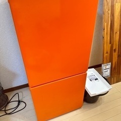 オレンジの可愛い冷蔵庫