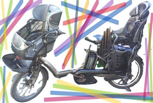 e208土日もお子様と土足のままいろいろなタイプの電動自転車のご試乗可能です  ️電動自転車・リサイクル専門店　　ご試乗をしてから、ご購入できます。  ２０インチ、チャイルドシート、２人乗り、３人乗り、１人乗り電動自転車  バカ良心的な電動自転車屋１００日間・安心の無料点検・️無料交換保証サービス付き  後ろチャイルドシートを大きめのかごに変更のオプション無料です。  バッテリーは新品の９０％以上の性能です。  １回の充電で３