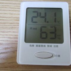 中古品　温度・湿度計　取り扱い説明書なし