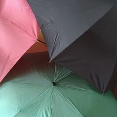 雨傘４本セット・折りたたみ３本・長傘1本（新品未使用３，数回使用１）