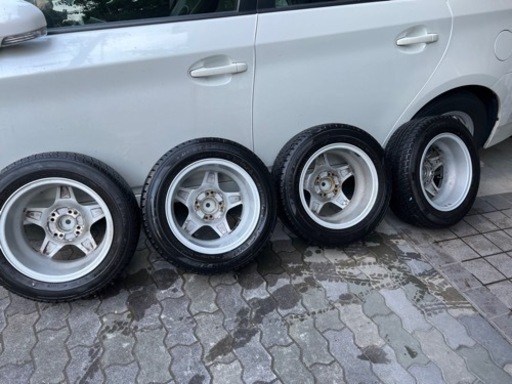 225 40 19 2本 中古ホイール付タイヤ4本 AGREESER 19×8.5JJ