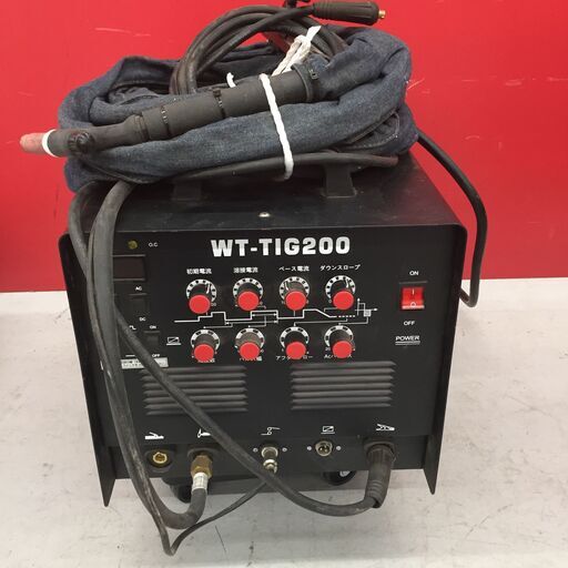 【中古】【店頭引取限定】WELDTOOL インバーター直流/交流TIG溶接機 WT-TIG200 　63,800円