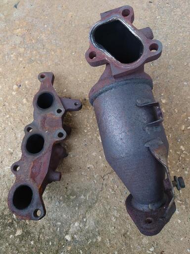 ダイハツ EF 触媒 3個セット EFVE EFDET 素材用 エキマニ キャタライザー