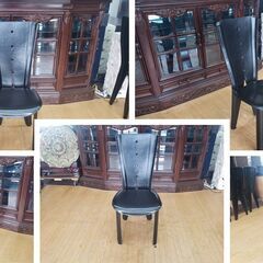 e50　リメイクダイニングテーブル＆ハイバックチェア4脚セット