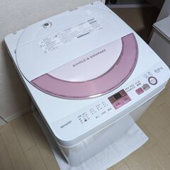 【再掲載】【美品】SHARPの洗濯機（洗濯容量:6kg）