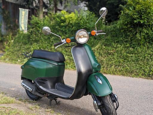⭐値下げバッテリー新品ジョルノ2スト50㏄ミリタリーカラー！セルキック始動！柏市より通勤通学デリバリーに！021