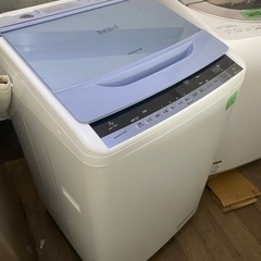 NO102❗️ 福岡市内配送設置無料 日立 HITACHI ビートウォッシュ 全自動洗濯機 （7kg） ブルー BW-7WV A