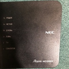 Wi-Fiルーター（NEC....Aterm     wg120...