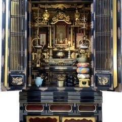 【仏壇５つ＋経机３つ＋仏像＋仏具複数】