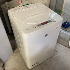 美品　4.5kg 全自動洗濯機 シャープ ES-G4E5-KW ...