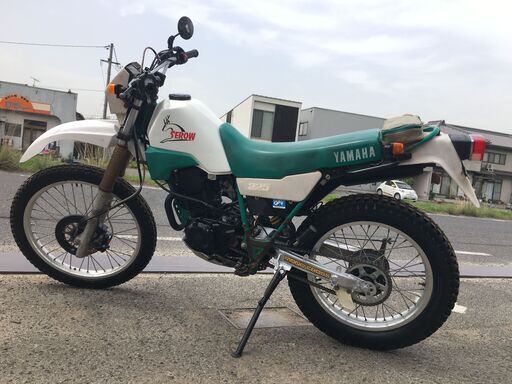 福山市　瀬戸町　希少 ヤマハ セロー225 1KH 初期型 奈良セロー 鹿 実働 書類付 輸出版 TT225 レーサー マフラー レストア 林道 カスタムにも
