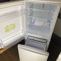 NO96❗️2019年式 配送無料 シャープ 137L 2ドアノンフロン冷蔵庫 keyword キーワードホワイト SJ14E7KW