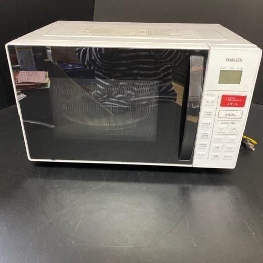 YAMAZENオーブンレンジ　YRC-161V(W) 2018年製【現状品】