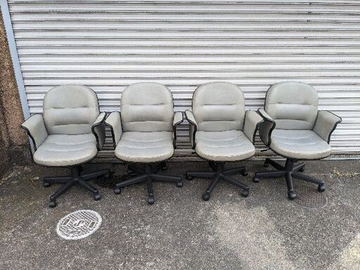 ★★【即決】麻雀卓専用中古イス４脚★★