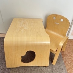 木製　家具 　子ども　キッズチェア　椅子　デスク　セット　離乳食...