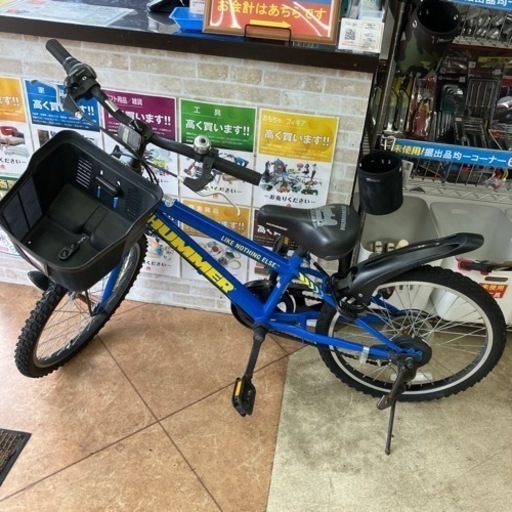 かわいいHUMMER ハマー 20インチ 子供用 キッズ自転車 青979