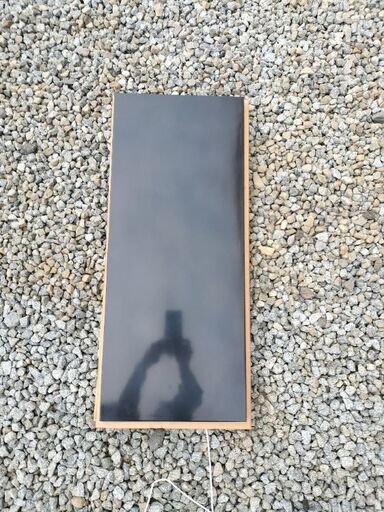 茶道具　黒塗り炉用敷板