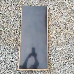 茶道具　黒塗り炉用敷板