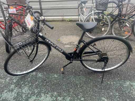リサイクルショップどりーむ天保山店　No1185　自転車　ママチャリ　6段ギア付き　27インチ