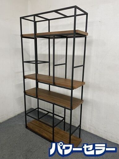 アルモニア/Armonia オープンシェルフ 本棚 飾り棚 縦横自在 ウォールナット材 幅90 中古家具 店頭引取歓迎 R8361