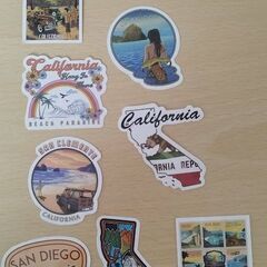 大放出 Californian surplus stickers...