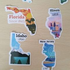 アメリカ合衆国　州の公式ステッカー　States stickers #