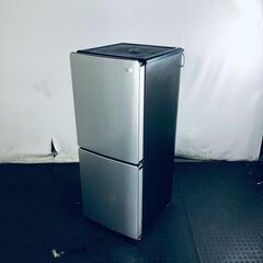 ID:rg218975 ハイアール Haier 冷蔵庫 一人暮らし 中古 2021年製 2ドア 148L シルバー ファン式 右開き JR-XP2NF148F  【リユース品：状態B】【送料無料】【設置費用無料】