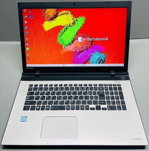 保証1ヶ月、インボイス対応、代引き発送可！フルHD、大画面１７インチ液晶、Windows11、Core i5、SSD512GB(新品)、メモリ8GB、TOSHIBA製ノートパソコン、CD,DVD,Blu-rayドライブ、カメラ、Bluetooth、ACアダプター付属、ブルーレイ、dynabook、ダイナブック、ノートPC