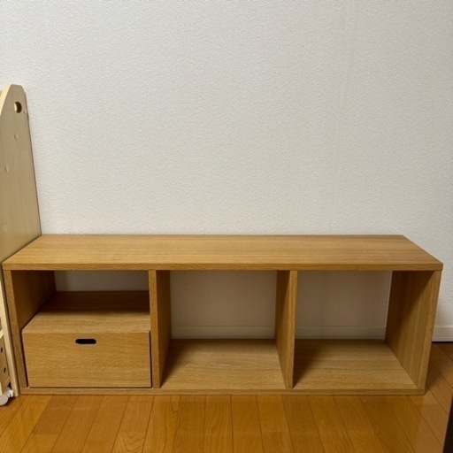 無印良品　ウォールナットスタッキングシェルフ3段