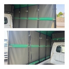 軽トラック用荷台幌一式