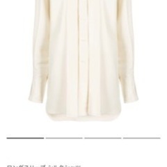 100%シルクシャツ White