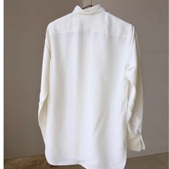 100%シルクシャツ White