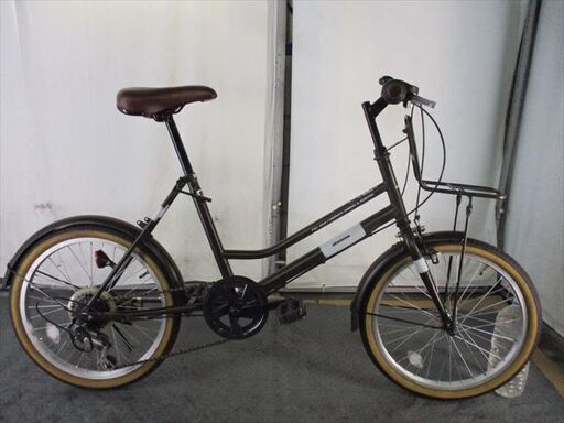 Ｄ543　★13800円★　ミニベロ中古自転車 【20インチ　カーキ 】