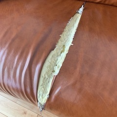 3人がけ　合皮ソファー