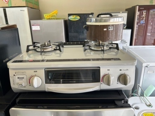 アース万代店　美品　リンナイ Rinnai ガスコンロ ガステーブル LPガス用